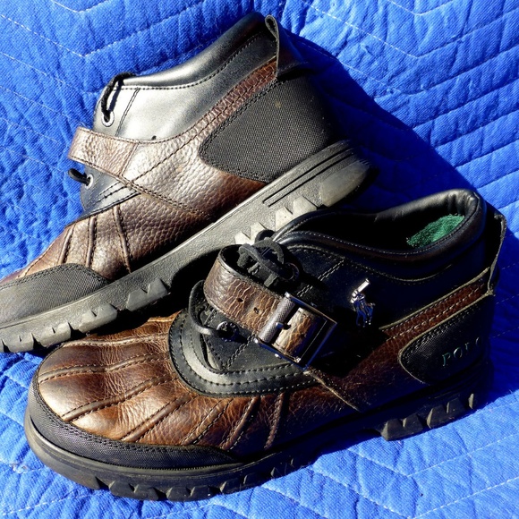 Men's Ralph Lauren Polo Dover III Brown Boots - Picture 1 of 7